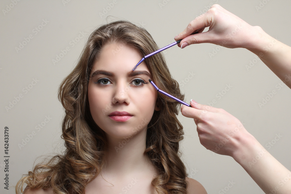 Obraz premium girl with day make-up