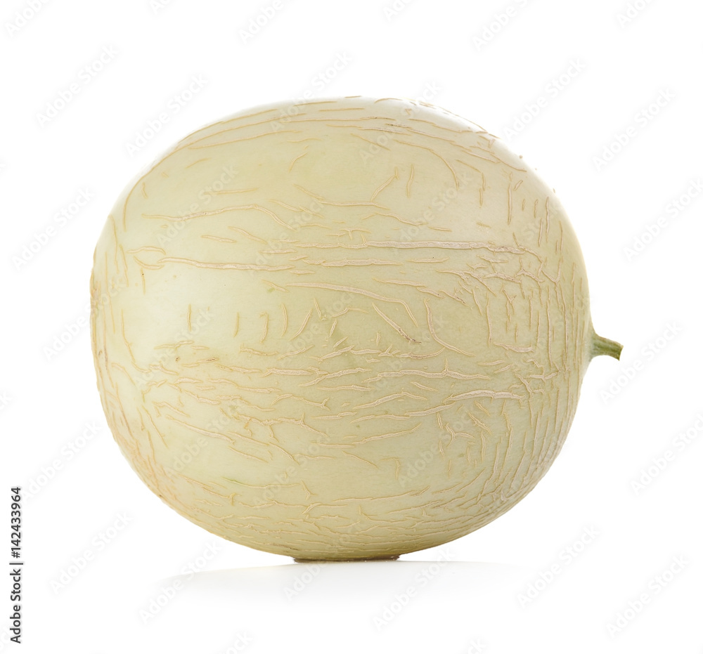 cantaloupe melon on white background