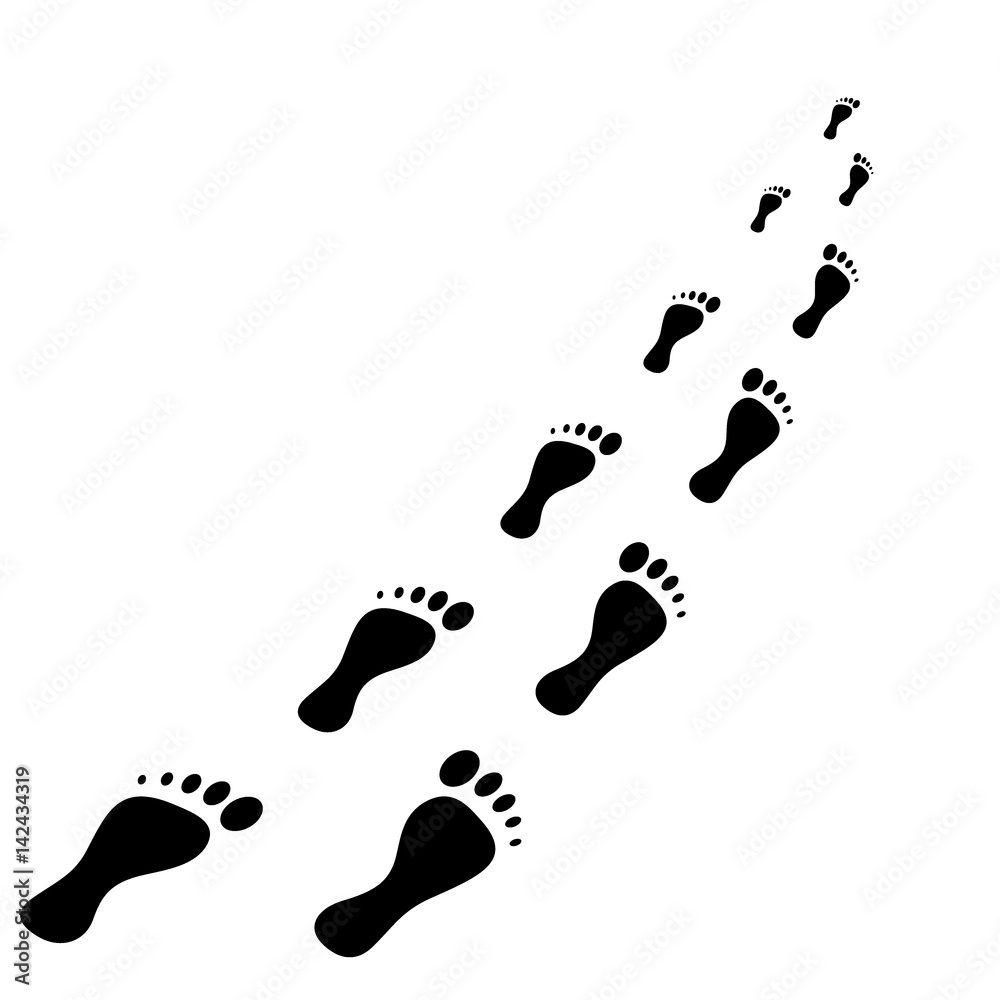footprint - vector icon. footprint - vector icon.