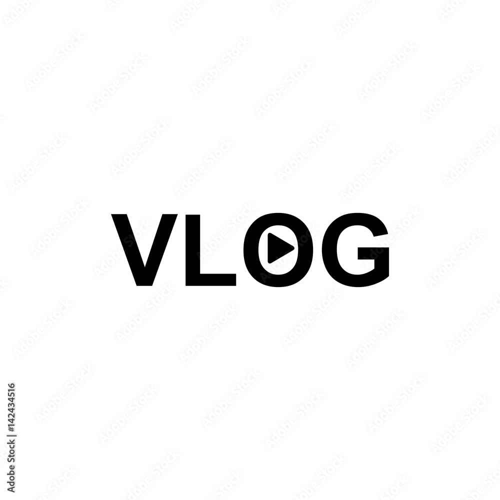Vlog vector  icon.