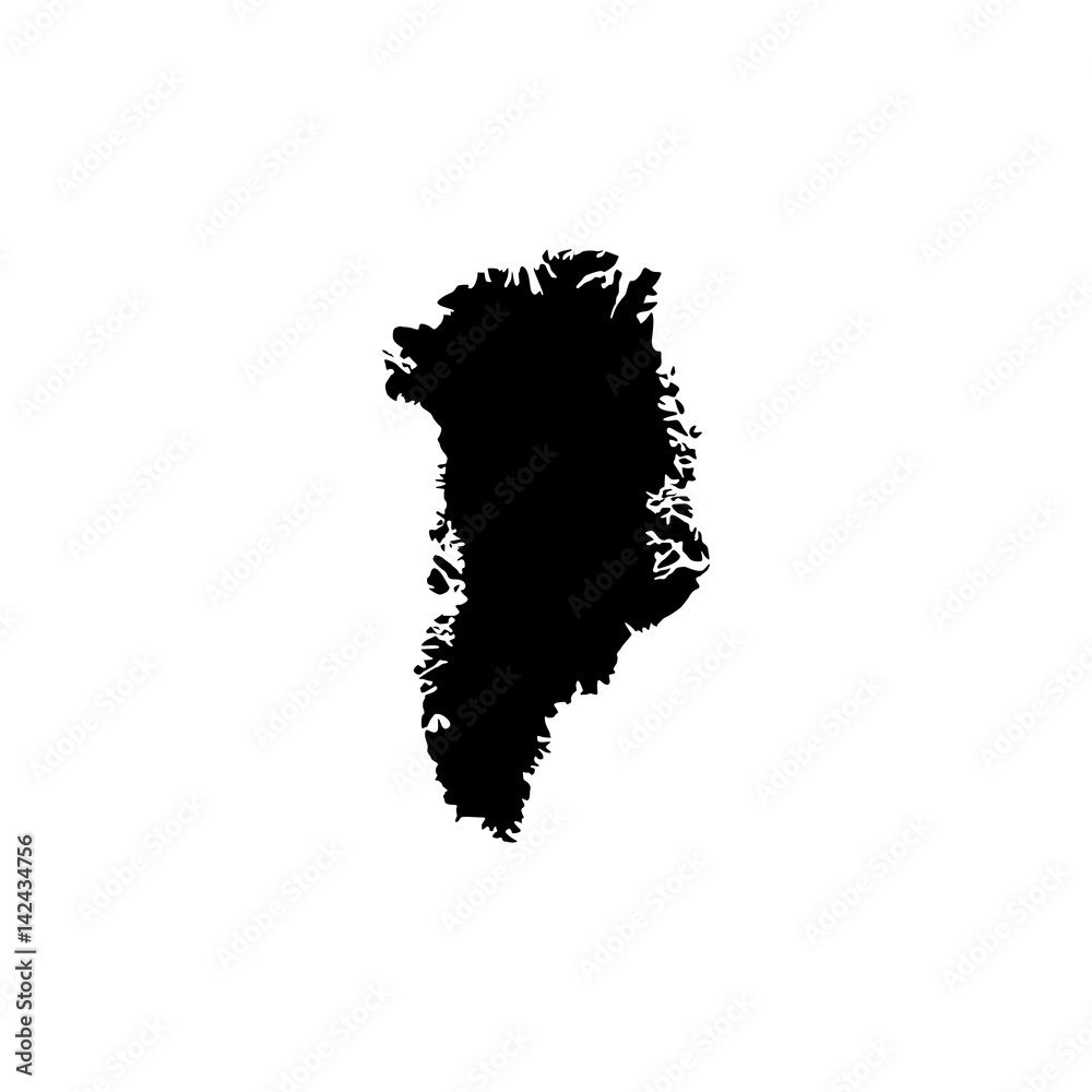 Naklejka premium Map of Greenland