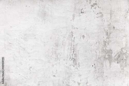 Old white concrete wall, grungy background