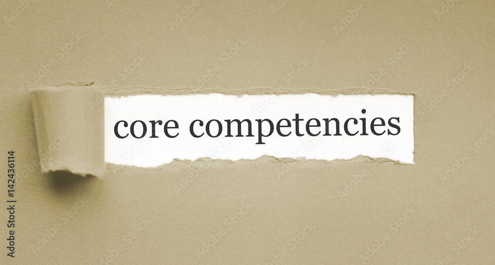 Core Competencies Paper Stock Photo Adobe Stock