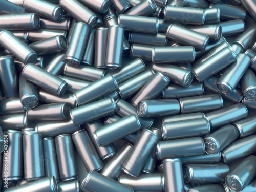 Metal can pattern 3d rendering