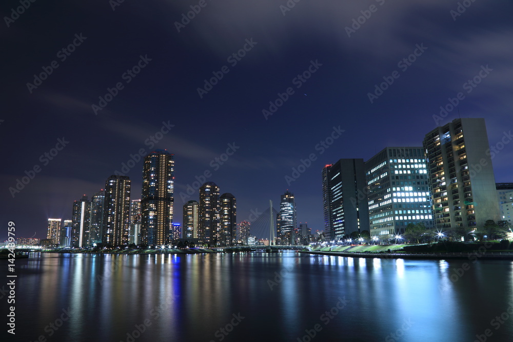 Obraz premium Tokyo night view