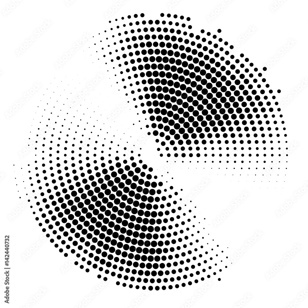 abstract halftone circle gradation background