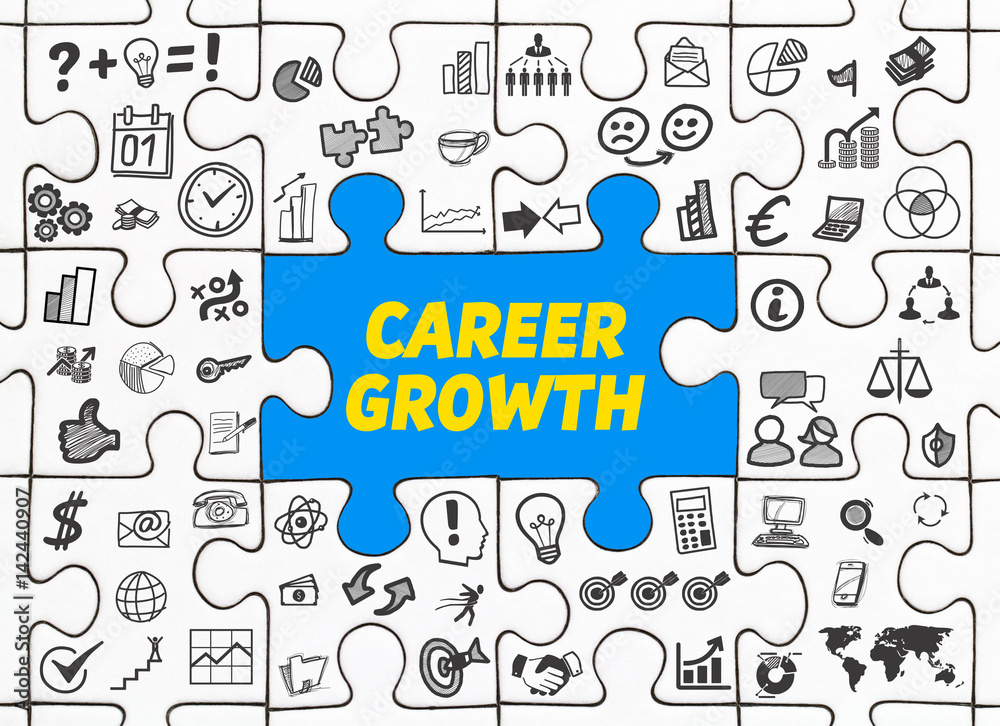 Career Growth / Puzzle mit Symbole