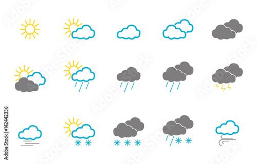 Wetter - Icon-Set (in Bunt)