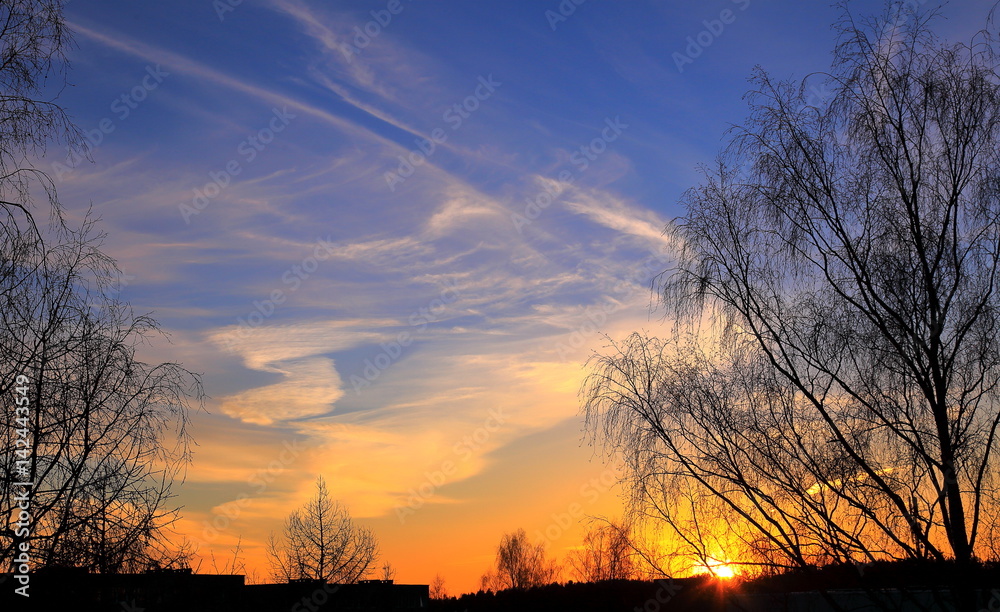 Obraz premium The sunset sky