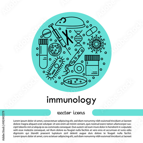 immunology research icons