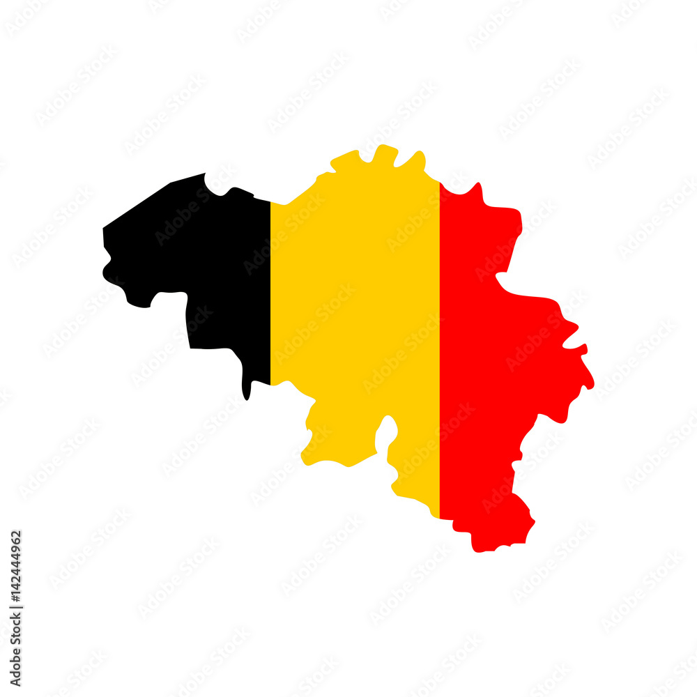 Obraz premium Map of Belgium