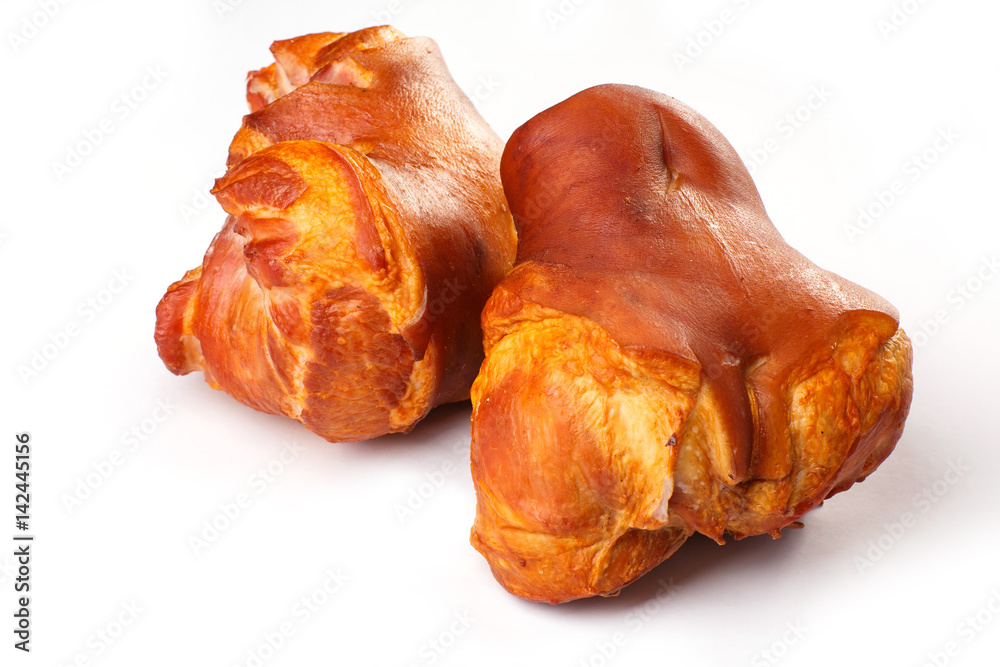 shin pork on a white background shin pork on a white background