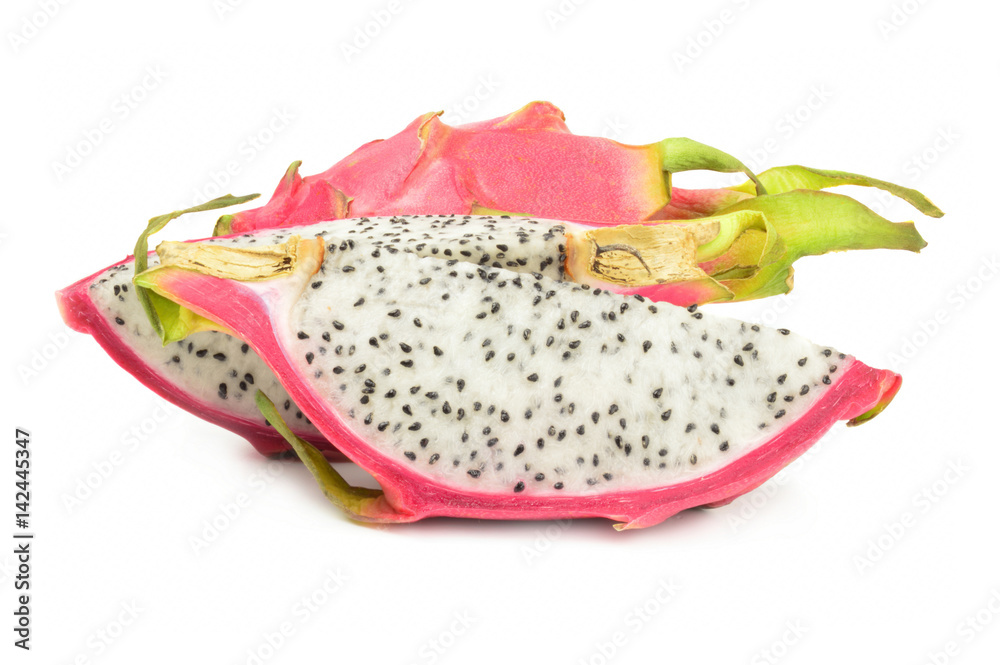 Pitaya isolated on white background cutout Pitaya isolated on white background cutout