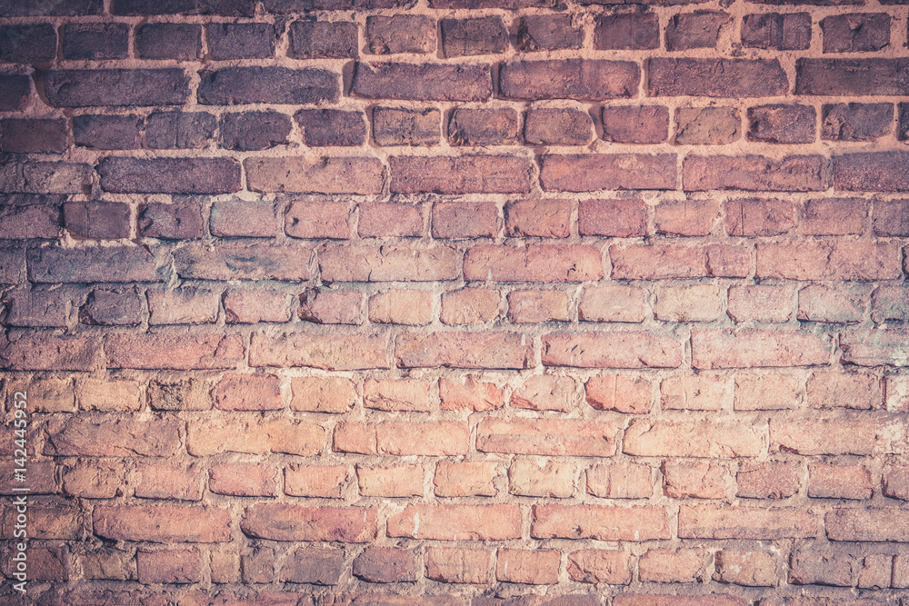Fototapeta premium old brick wall - vintage brick background