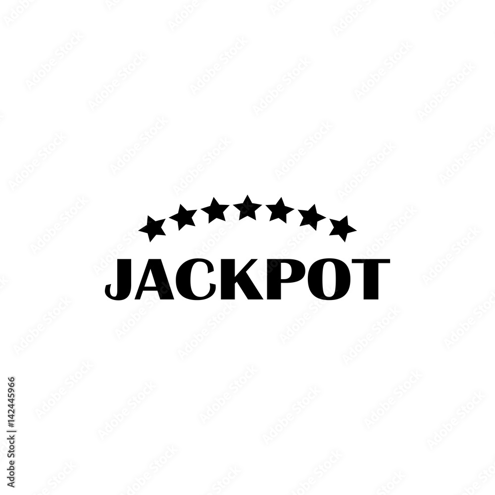 Fototapeta premium Jackpot vector icon.