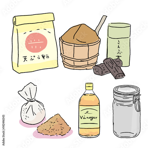 調味料　イラスト