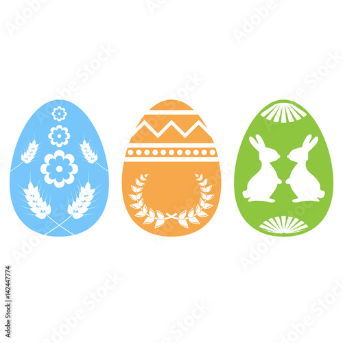 Easter egg silhouette