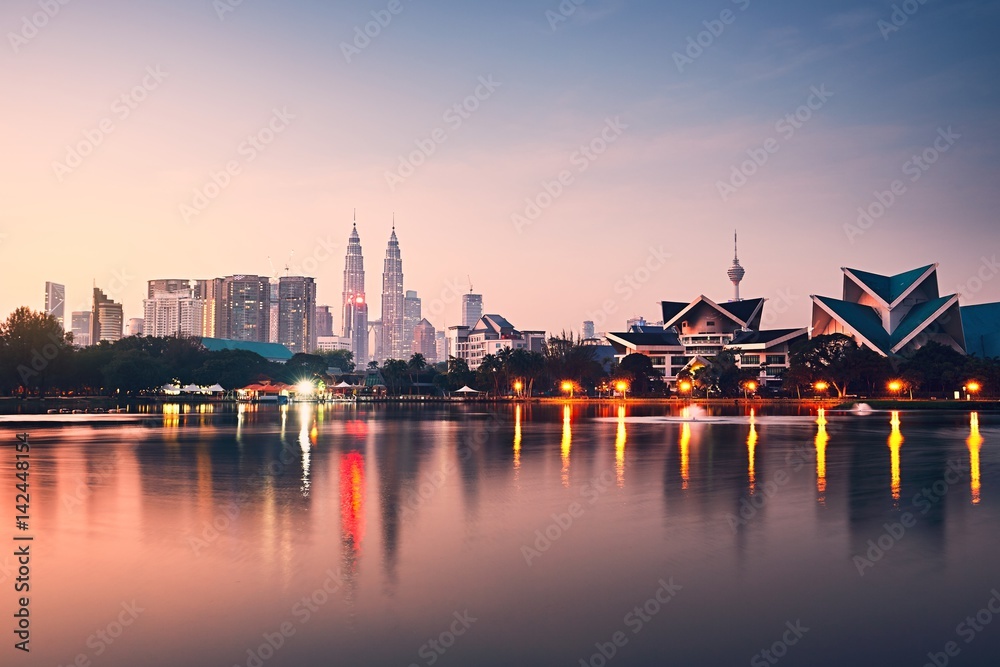 Kuala Lumpur at the sunrise