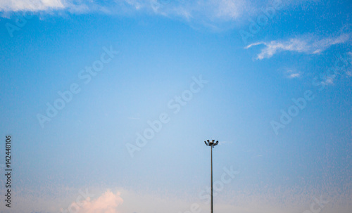 blue sky background, landscape