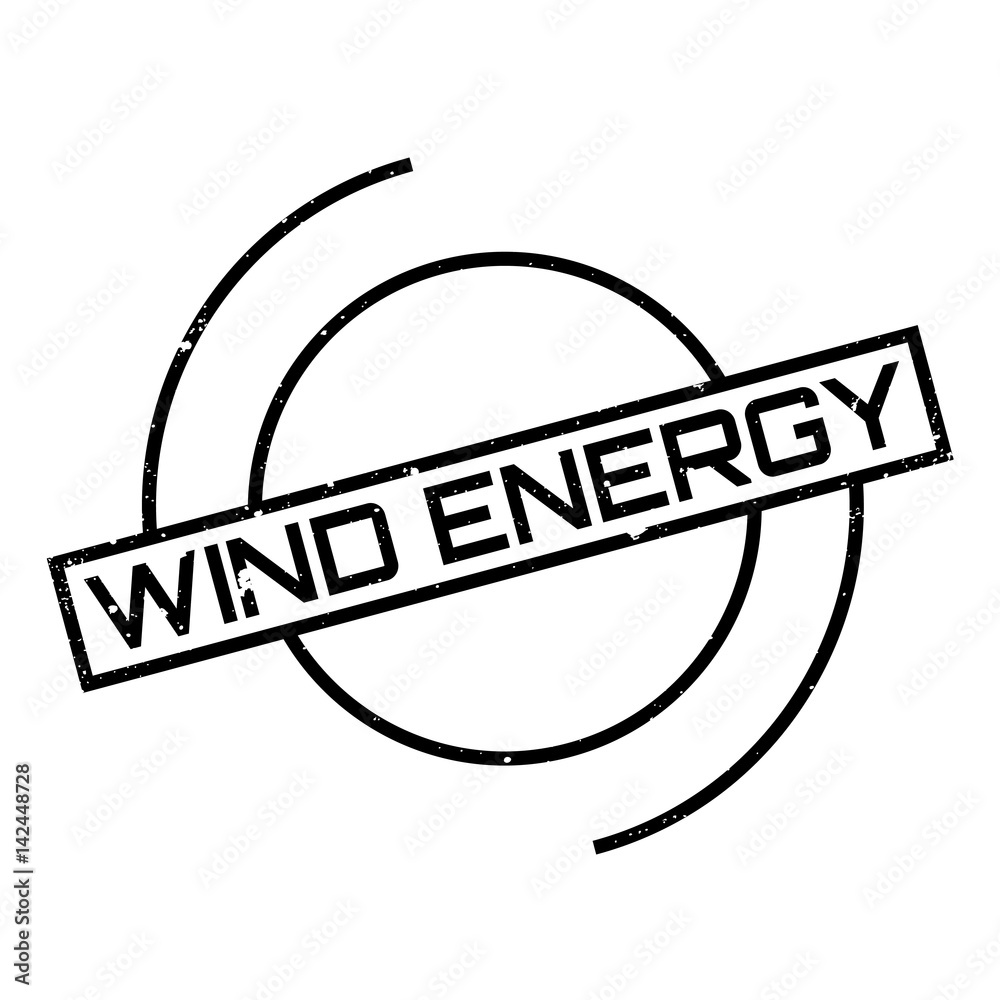 Wind Energy Lettering Wind Energy rubber stamp. Grunge design with dust scratches. Effects ...