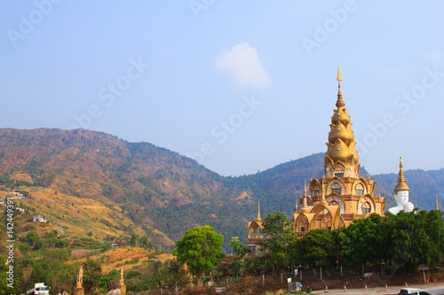  Big Pagoda at Wat phasornkaew Temple,A view of Beautiful temple. Located in Phetchabun province northern of Thailand . © ptaa2010