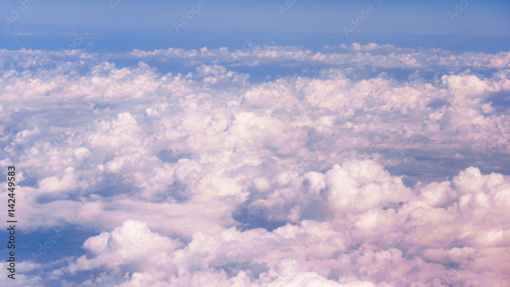 Blue sky and clouds. The beautiful blue sky Blue sky and clouds. The beautiful blue sky