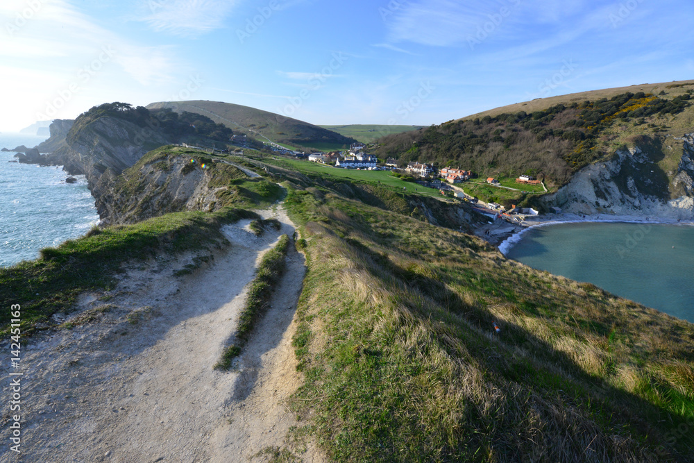 Fototapeta premium Lulworth cove near the village of West Lulworth in Dorset, Southern England