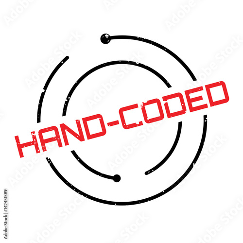 Hand-Coded rubber stamp. Grunge design with dust scratches. Effects can be easily removed for a clean, crisp look. Color is easily changed.