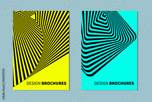 cards in style of opt art