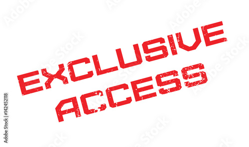Exclusive Access rubber stamp. Grunge design with dust scratches. Effects can be easily removed for a clean, crisp look. Color is easily changed.