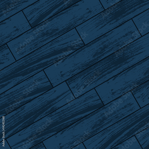 Dark blue wooden parquet