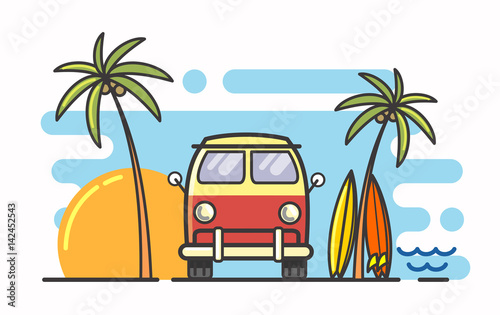 surf and bus
