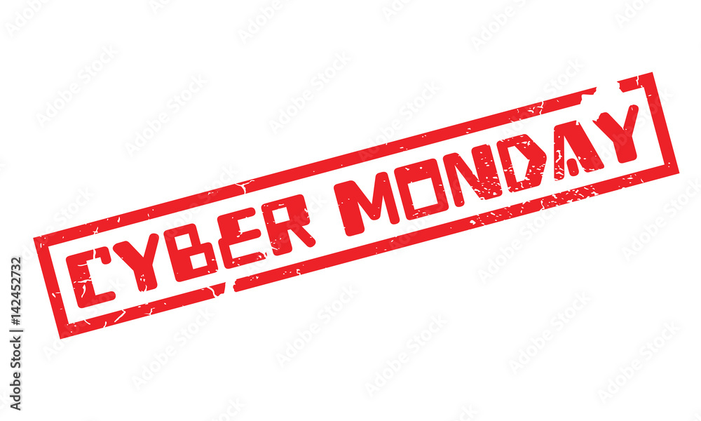 Cyber Monday rubber stamp. Grunge design with dust scratches. Effects can be easily removed for a clean, crisp look. Color is easily changed. Cyber Monday rubber stamp. Grunge design with dust scratches. Effects can be easily removed for a clean, crisp look. Color is easily changed.