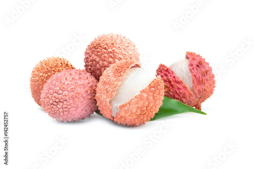 Lychee isolated on a white background