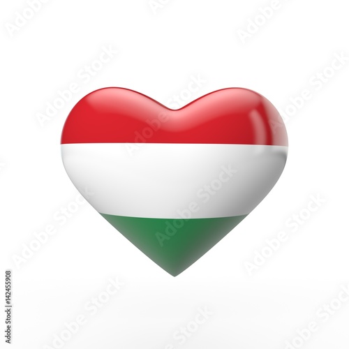 Hungary heart flag. 3D rendering Free Download Hungary heart flag. 3D rendering - GFXLoad