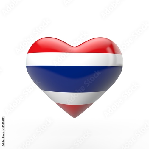 Thailand heart flag. 3D rendering Free Download Thailand heart flag. 3D rendering - GFXLoad