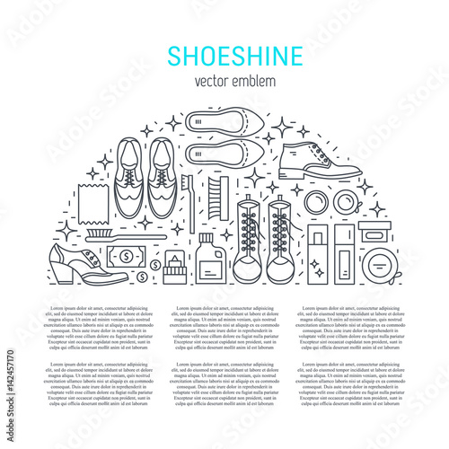 Shoeshine vector icons