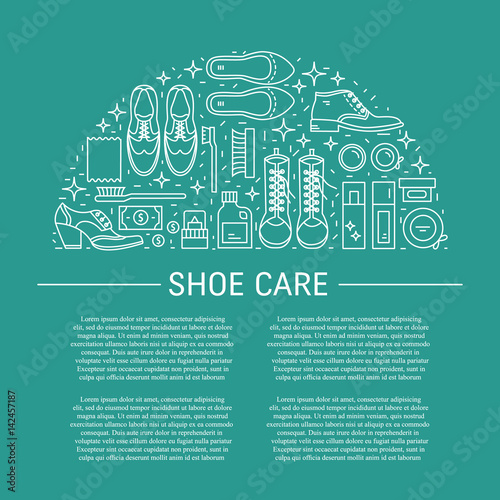 Shoeshine vector icons