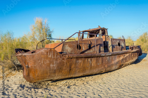 Ship cemetery, Aral Sea, Uzbekistan