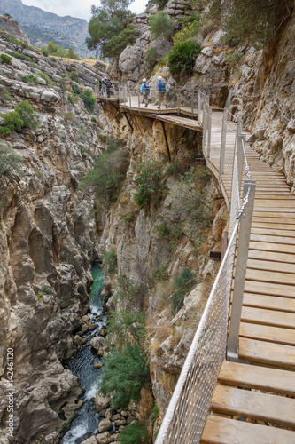 El Caminito del Rey dangerous gorge and canyon