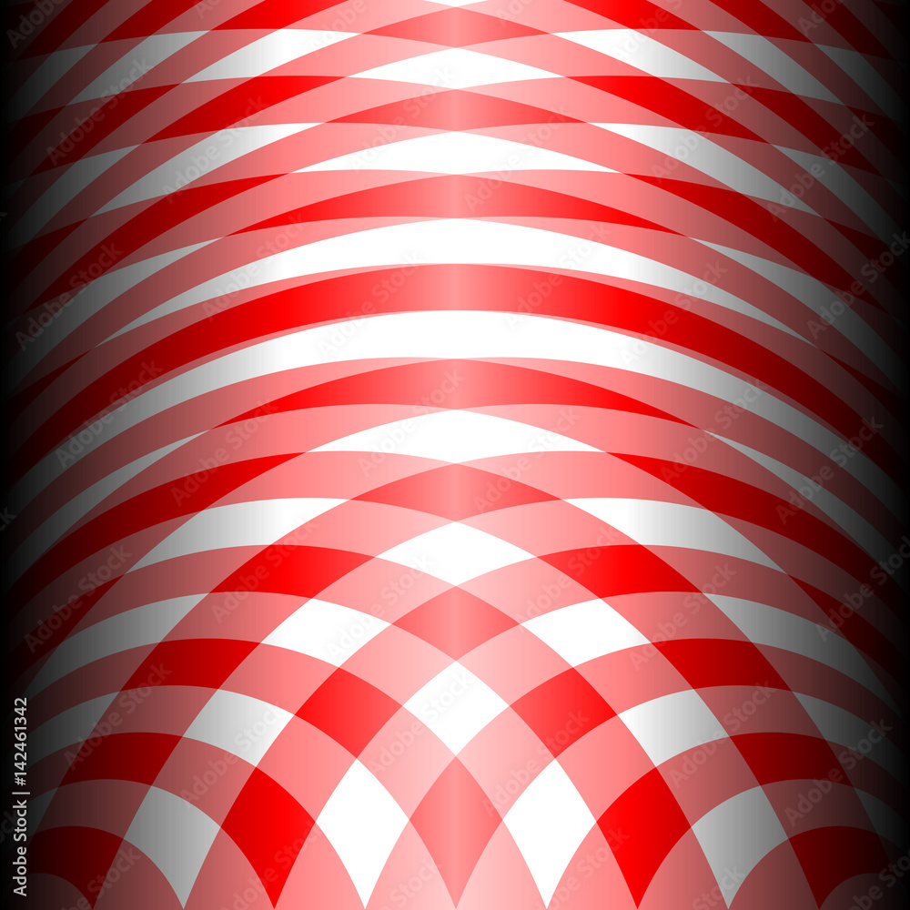 Obraz premium Two tone red stripes curve abstract pattern background concept