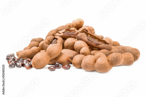 Tamarind isolated on a white background