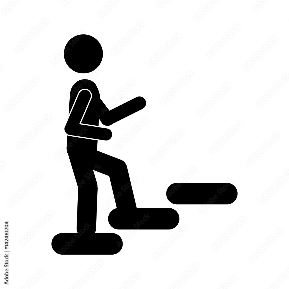 person up the stairs icon, vector illustration design person up the stairs icon, vector illustration design