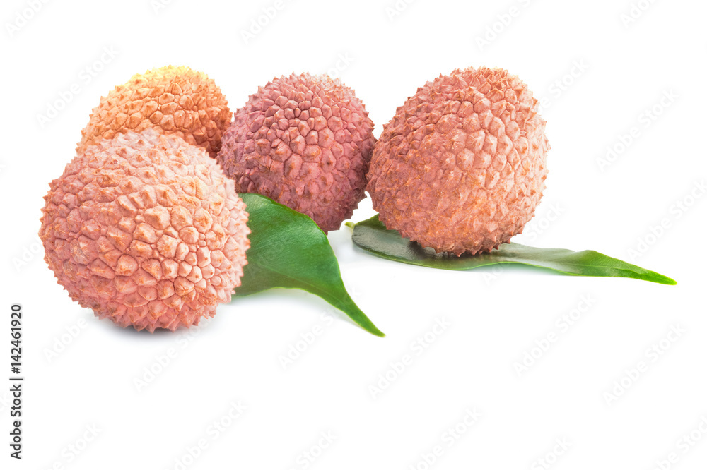 Lychee isolated on a white background cutout