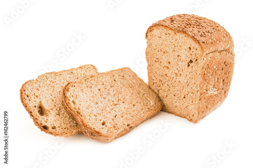 Bread product isolated on a white background cutout