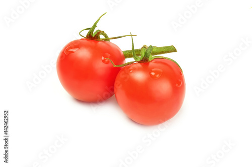 Tomato cherry isolated on a white background
