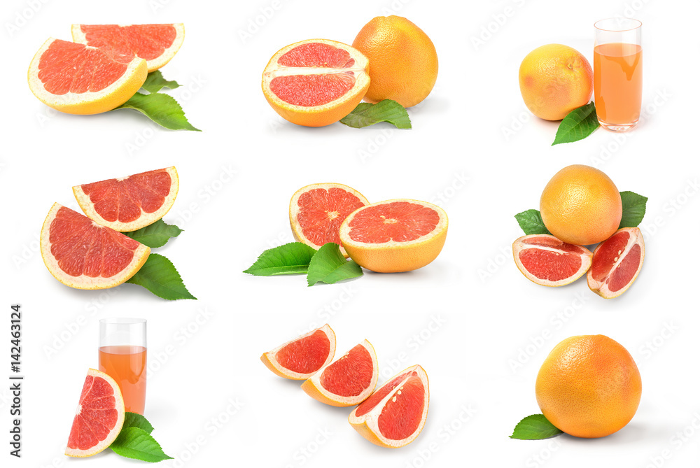 Collage of grapefruit