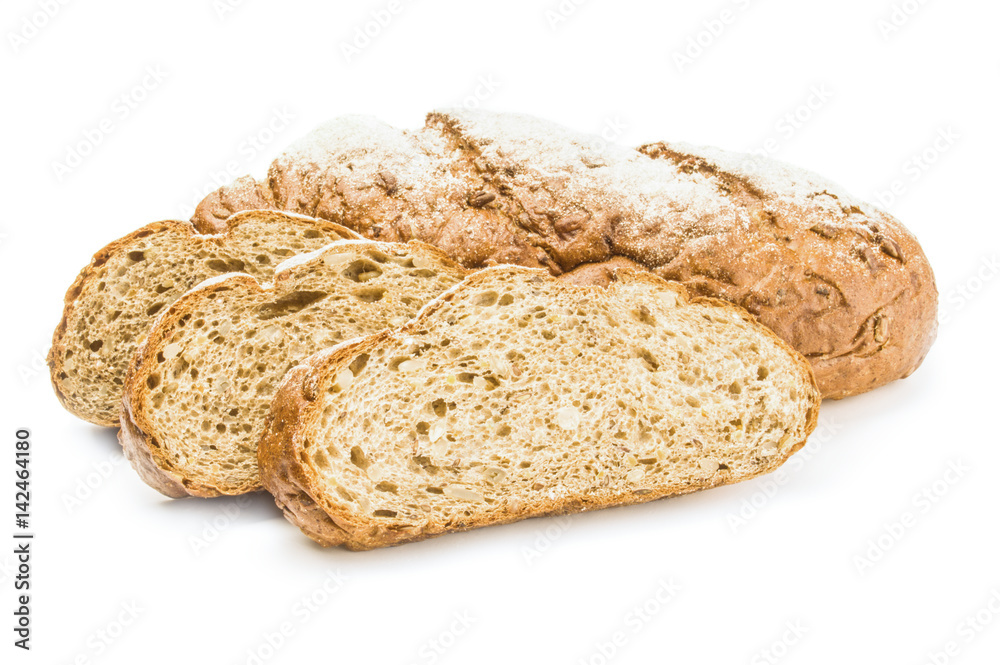 Baked goods isolated over a white background Baked goods isolated over a white background