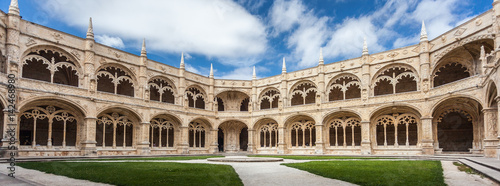Interior of Monastery in Portugal photo