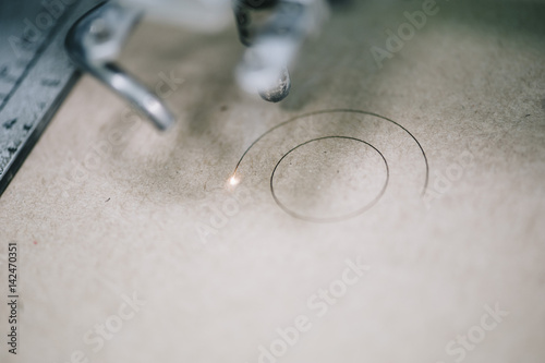 Industrial laser engraving on a paperboard